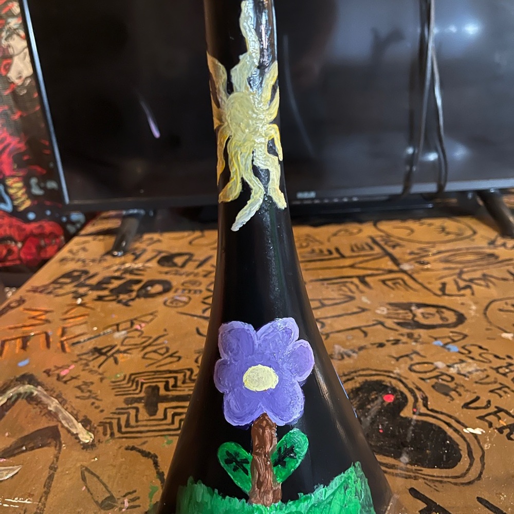 Hand painted vase.